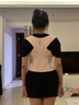 背背佳白鹿同款無痕S1隱形矯姿帶女士開肩改善塌背端正姿勢帶蜜桃粉M 曬單實拍圖