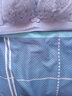 纖詩柔（qianshirou）調(diào)整型內(nèi)衣女夏季薄款小胸聚攏透氣洞洞杯收副乳防下垂無鋼圈胸罩 霧藍(lán)色 90B 曬單實(shí)拍圖