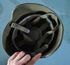 川微寶 QGF03凱夫拉超輕頭盔訓練盔碳纖維紋塑料輕型鋼盔羊皮懸掛系統 400克超輕頭盔+羊皮內襯 曬單實(shí)拍圖