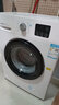 威力（WEILI）10kg公斤超薄滾筒洗衣機全自動(dòng)家用大容量小型公寓纖薄嵌入洗烘/洗脫一體智能洗滌高溫蒸煮洗快洗 XQG100-1016DPX白【10KG變頻】 滾筒 曬單實(shí)拍圖