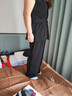 夏典素訂女王（SE.PSTP）2025年夏季成熟御姐感精致刺繡大碼短袖西裝闊腿褲兩件套裝女 黑色 XL -118-128 曬單實拍圖
