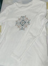 熙世界長(cháng)袖T恤女2025春季新款民族風(fēng)復古刺繡百搭寬松圓領(lǐng)體恤衫 珍珠白 M 曬單實(shí)拍圖