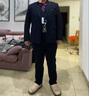 羅蒙（ROMON）條紋西服套裝男士高級感雙排扣商務(wù)休閑小西裝三件套新郎結(jié)婚禮服 LJT9962藏藍(lán)色 （西裝+褲子） XL碼 曬單實(shí)拍圖