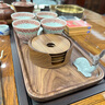 桃棲北美黑胡桃木茶杯墊 圍爐煮茶創(chuàng)意茶托 咖啡杯玻璃杯隔熱木質(zhì)杯墊 北美黑胡桃木杯墊套裝 曬單實拍圖