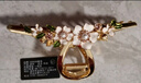 奢蔻（Cercoo）幽幽梔玉滴油花朵大中號(hào)抓夾鯊魚(yú)夾盤(pán)發(fā)夾半發(fā)抓發(fā)飾 香檳色 曬單實(shí)拍圖