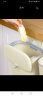 五月花厨房壁挂垃圾桶烫金颜值家用橱柜门悬挂台面收纳卫生间带盖奶油色 实拍图