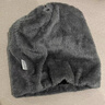 野外尋梅毛線(xiàn)帽子男冬季圍巾套頭圍脖套兩件套防寒帽戶(hù)外騎行保暖針織棉帽 黑色(版) 均碼統一黑灰色內里 曬單實(shí)拍圖