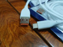 飛利浦（PHILIPS）Type-C硅膠數(shù)據(jù)線3A大電流快充線USBA轉(zhuǎn)C口適用安卓平板手機(jī)車載充電線 2條裝【象牙白】1米硅膠線A-C 曬單實(shí)拍圖