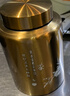福時(shí)記不銹鋼茶葉罐高級密封儲茶罐金屬罐密封茶桶儲物罐 金色大號（1斤） 曬單實(shí)拍圖