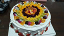 曼恒網(wǎng)紅男女朋友新鮮生日蛋糕同城配送當(dāng)天配送鮮花水果七夕情人蛋糕 U款送藍(lán)莓蛋糕 12英寸（適合8-10人） 曬單實(shí)拍圖