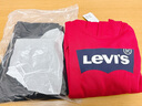 Levi's 李維斯兒童裝男女童套裝加絨兩件套秋冬款保暖套頭衛(wèi)衣長褲 正黑色 150 /72 【建議身高140-152cm】 曬單實拍圖