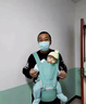家妮兒 嬰兒腰凳背帶多功能遛娃神器凳芯防滑可前橫后抱背式輕便出行 四合一背帶全填充腰凳【綠】 曬單實(shí)拍圖