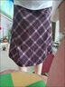 巷詹毛呢格子半身裙女春秋新款寬松復古英倫風(fēng)中長(cháng)款高臀a字長(cháng)裙 4002#格子毛呢裙 春秋款 S 70-90斤 曬單實(shí)拍圖
