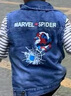 酷萌晨晨童裝男童寶寶牛仔馬甲外套卡通衣服春款小童男孩兒童馬夾坎夾背心 藍色 130碼建議身高120cm左右 曬單實(shí)拍圖