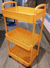 樂(lè )活時(shí)光廚房落地置物架多層移動(dòng)小推車(chē)置物架蔬菜收納家用零食架儲物架 3層檸檬黃【豪華款】 曬單實(shí)拍圖