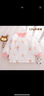 小三月新生嬰兒衣服秋冬棉衣上衣棉襖剛出生寶寶加厚冬季棉服分體冬裝 A108-S花朵粉 80碼，建議20-24斤 曬單實(shí)拍圖
