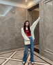 Calvin KleinJeans四季款女士潮流復古洗水微彈ck高腰寬松闊腿牛仔褲J223287 高腰闊腿版-牛仔淺藍-1AA 29 165/74A（2.16尺）72CM 曬單實拍圖