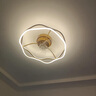 費(fèi)斯（FEISS） 風(fēng)扇燈餐廳隱形吊扇燈臥室客廳輕奢電扇燈現(xiàn)代簡(jiǎn)約吸頂燈 【金色】56cm/無(wú)極+智能精靈 曬單實(shí)拍圖