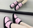 小茉莉舞蹈保暖熱身棉靴秋冬季舞蹈鞋女軟底練功鞋成人女芭蕾舞鞋 豆沙粉MC碼（28-30） 曬單實(shí)拍圖