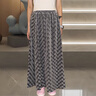 熙然秋季新款格紋絲絨半身裙高腰垂感顯瘦A字裙復古百搭長(cháng)裙 幻影灰 S 曬單實(shí)拍圖