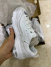 斯凱奇（Skechers）男女鞋厚底休閑舒適簡(jiǎn)約百搭運(yùn)動(dòng)鞋老爹鞋小白熊 白色/WHT 38.5 曬單實(shí)拍圖