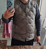 安踏雪殼羽絨服丨馬甲男2025冬戶(hù)外防潑水輕薄內膽外套 青銅色-1 L (男175) 曬單實(shí)拍圖
