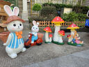 頤銘源可愛(ài)小兔子多肉花盆戶外花園擺件幼兒園庭院裝飾陽(yáng)臺(tái)院子造景布置 小兔弟弟 曬單實(shí)拍圖