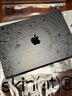 SkinAT筆記本保護膜 MacBook 創(chuàng  )意貼膜 蘋(píng)果筆記本外殼貼紙 Mac電腦 配件3M材料 蟲(chóng)洞(黑) Pro 14 (M5-M1) 曬單實(shí)拍圖