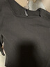 森馬（Semir）[陳都靈同款]毛衣女方領修身短款冬蓄熱polo領撞色打底衫 奶白10501 165/88A/L 曬單實拍圖
