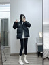 361°冬季棉服男士休閑立領(lǐng)棉襖外套男女同款面包服百搭加厚保暖棉衣 超級(jí)黑 XL 曬單實(shí)拍圖
