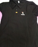 啄木鳥翻領(lǐng)短袖t恤女夏季新款POLO衫純棉正肩顯瘦運動休閑上衣 黑色 L 曬單實拍圖