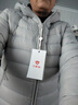 坦博爾輕薄羽絨服女短款連帽百搭休閑秋冬女士外套 珍珠月灰 2XL(180) 曬單實(shí)拍圖