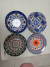 波西米亞網(wǎng)紅復古9英寸創(chuàng  )意深盤(pán)大盤(pán)子【圖案隨機發(fā)】 9英寸湯盤(pán)4個(gè)裝【圖案隨機發(fā)】 曬單實(shí)拍圖
