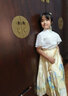 安妮優(yōu)兒馬面裙女童套裝2025新款兒童裝漢服古裝中國(guó)風(fēng)唐裝女孩古風(fēng)連衣裙 米黃套裝（裙子+上衣） 150 曬單實(shí)拍圖
