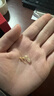 中國(guó)黃金（CHINA GOLD）黃金光面小圓泡耳釘女足金小金豆豆耳飾七夕送女朋友生日禮物紀(jì)念 小圓泡耳釘 約0.5g【一對(duì)】 曬單實(shí)拍圖