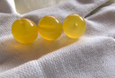 PURE GIRL 天然黃瑪瑙珠子散珠 手串配珠水晶手鏈 串珠diy手工 材料編織配 黃瑪瑙8mm/單顆 曬單實(shí)拍圖