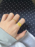 海上羅孚黃金小花塔戒指女新款足金999繁花似錦指環(huán)婚嫁生日禮物送女友 禮盒 曬單實(shí)拍圖