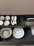 石茗堂輕奢餐具套裝高檔新款高級感大理石碗碟家用碗具碗盤筷盤組合喬遷 6人食【禮盒裝】 36件套 曬單實(shí)拍圖