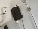Heiai即熱式電熱水器超薄變頻恒溫智能省電出租房家用熱水器一級能效 7000W （曜石黑）+漏保升級 包安裝 曬單實(shí)拍圖