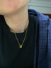 周六福5G工藝黃金項(xiàng)鏈幸福雙環(huán)七夕禮物計(jì)價(jià)A0610116 約4.42g 40+5cm  曬單實(shí)拍圖