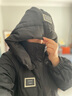 鴨鴨（YAYA）過膝連帽羽絨服女長款2025秋冬新款加厚保暖寬松冬裝外套 黑色 L (165) 曬單實(shí)拍圖