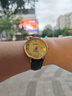 芭厘芭莉手表金表新款999足金腕表送女友石英機芯黃金手表情侶送禮物 【時(shí)光為誓】夜光男款 金重約0.8克 曬單實(shí)拍圖