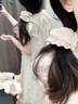 DALEY MODE開(kāi)春法式小飛袖連衣裙女夏季2025小個(gè)初戀清純奶甜美公主長(cháng)裙 杏色連衣裙  S 40/45kg 曬單實(shí)拍圖
