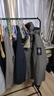 黑冰戶外700蓬鵝絨活帽工裝羽絨服 男款厚款羽絨派克大衣FAF8523 煙灰 L 曬單實(shí)拍圖