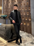 沙馳SATCHI男裝男士真皮皮衣春秋新款商務(wù)翻領(lǐng)親膚面料綿羊皮茄克外套男 黑色 2XL 54/185 曬單實拍圖