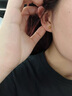 中國黃金（CHINA GOLD）小圓泡耳釘女士款足金新款光面金豆情人節生日情人節禮物送女朋友 小圓泡耳釘【一對】  約0.55g 曬單實(shí)拍圖