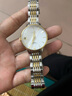 浪Longines手表琴女真鉆名牌全自動(dòng)機(jī)械表十大品牌防水鏤空情侶表 升級(jí)版-L1853皮帶間金白面女 曬單實(shí)拍圖