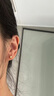 喜鉆小氣泡黃金鑲鉆耳釘足金999鉆石耳飾送女友求婚結(jié)婚首飾生日禮物 足金約1.2g+鉆石30分 曬單實(shí)拍圖