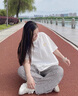 魄克亞麻短袖t恤男夏季新款中國風(fēng)潮牌刺繡棉麻體恤大碼寬松薄款上衣 T18白色 XL 130-150斤 曬單實(shí)拍圖
