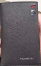 WILLIAMPOLO英皇保羅超薄小卡包男名片夾男士駕駛證行駛證頭情人節禮物送男友 黑色十字紋 曬單實(shí)拍圖